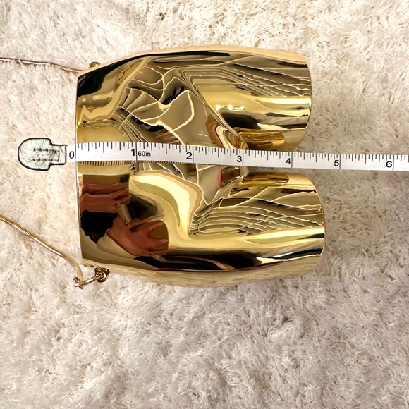 Mew Mews Acrylic Butt Bag in Gold - Picture 7 of 8